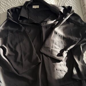 MELLODAY Elegant Black Blouse